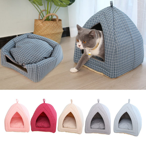 Cat House Foldable Cone Shape - PET HOUSE 